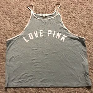 Light blue crop top from Pink